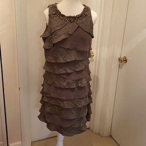 Taupe Dressy Dress 👗